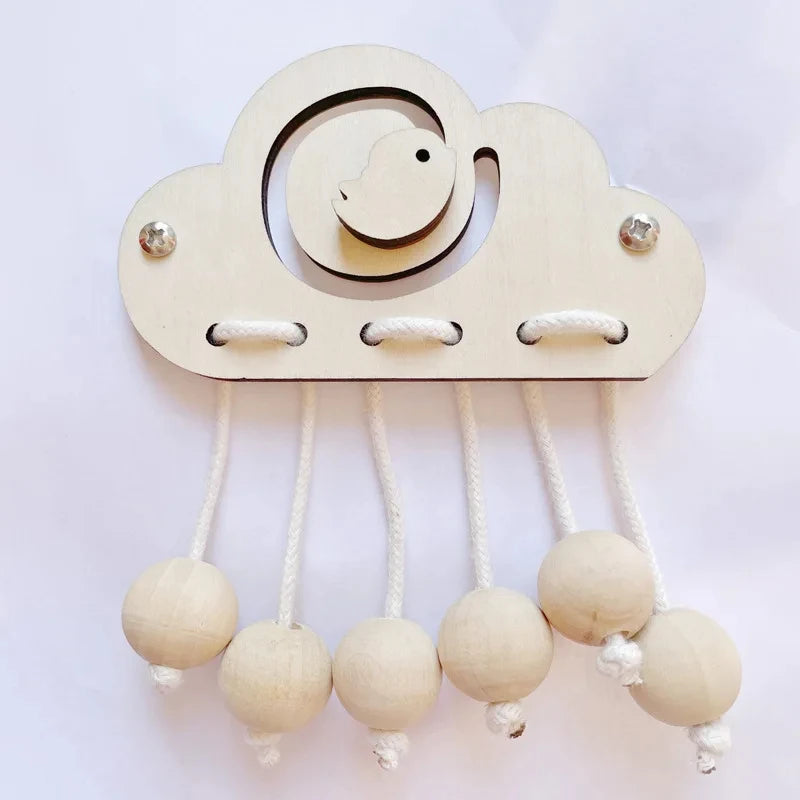 Montessori Busy Board DIY Clock Toy Baby Sensory Toys Busyboard Cognitive Activity Board Accessories For Children Gift