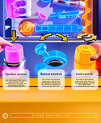 Educational Montessori Toy Multi-Layer Track Adventure Game Rail Rolling Ball Model Interactive Brain for Children Kids