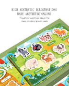Montessori Baby Busy book My First Quiet Book Paste Early Learning Education Toy Children Toy Matching Game for Babies