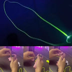 Light Toy String Glow In The Dark String Rope Launcher Luminous Portable Handheld String Stress Relief Toys For Kids Party Gifts