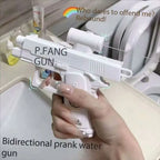 Funny Double-Sided Reverse Water Gun - Summer Prank Toy,Mini Tactical Water Sprayer for Kids & Adults, Pool Beach Water Fight