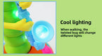 Children's LED Electric Caterpillar Saxophone Toys Wriggle Dancing Saxophone Caterpillar Light Music Early Education Toys Gift