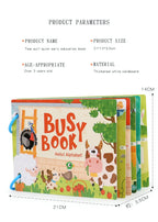 Montessori Baby Busy book My First Quiet Book Paste Early Learning Education Toy Children Toy Matching Game for Babies