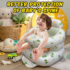 New Inflatable Baby Seat with Full Enclosure Comfortable PVC Sit Me Up Baby Chair Built in Air Pump Blow Up Sitting Sofa