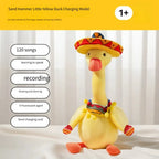 New Dancing Talking Ducks Toy for Baby Toddler, Boys Girls Gifts Singing Mimicking Cactus Toys Recording Repeating What You Say