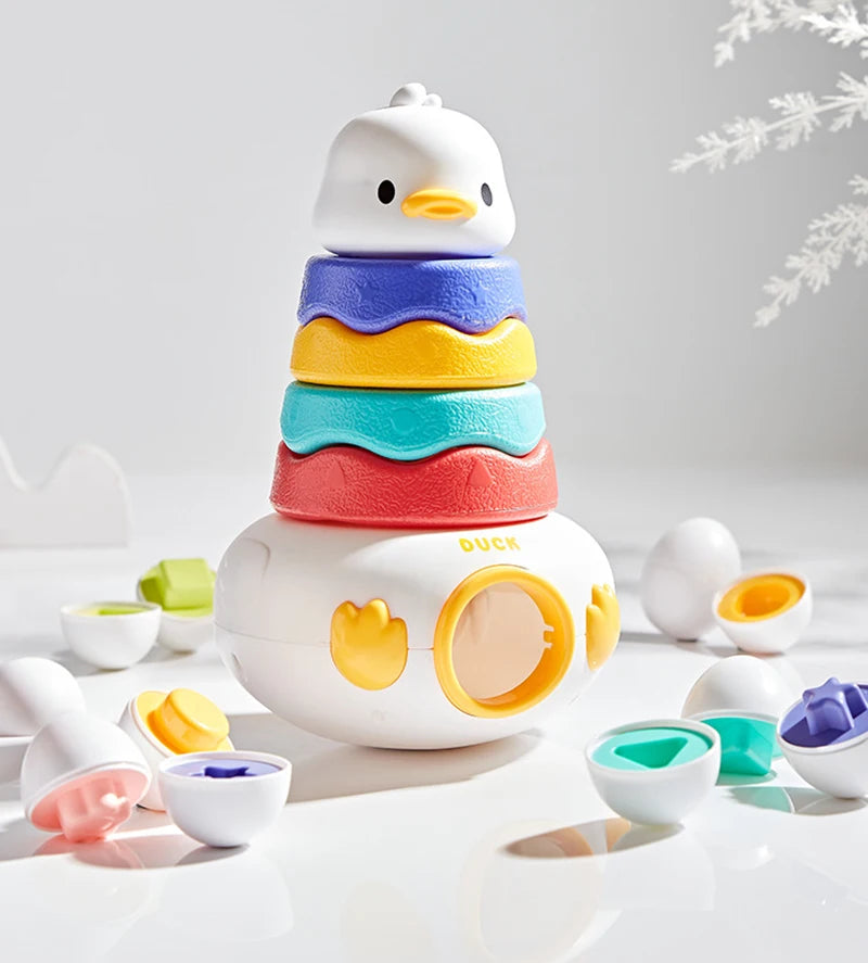 Montessori Smart Egg Matching Puzzle Toy for Toddlers | Color & Shape Sorting Educational Game