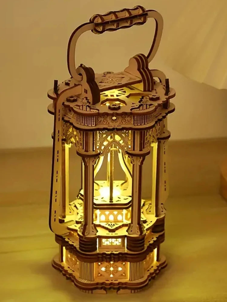 Tang lantern 3D Wooden Puzzle, Scale Model,DIY Model Kit, Handcraft Gift,Home Decoration,Mechanical Model Kit, Building Toy