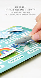 Montessori Baby Busy book My First Quiet Book Paste Early Learning Education Toy Children Toy Matching Game for Babies