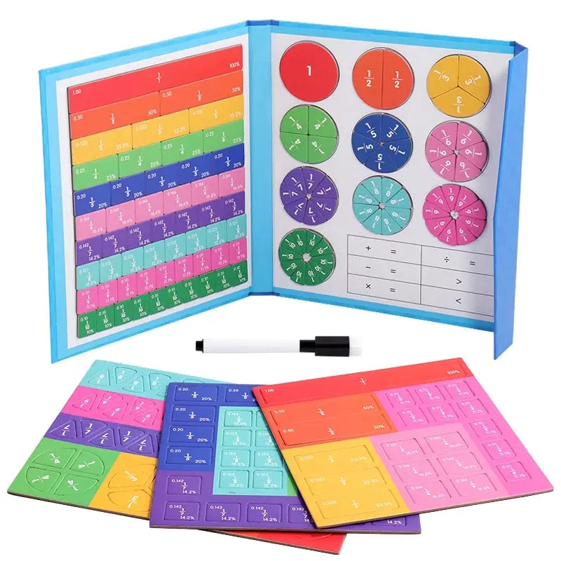 Wooden Magnetic Tangram Puzzle Book for Kids | Educational Travel Puzzle Toy
