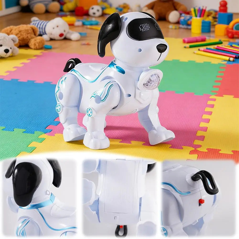 1Piece Intelligent Music Robot Dog Programmable Smart Walking Dancing Kids Birthday Gift for Kids Boys Girls