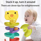 Montessori-style baby toy rolling ball, infant and toddler fun, parent-child interactive puzzle stacking early education toys