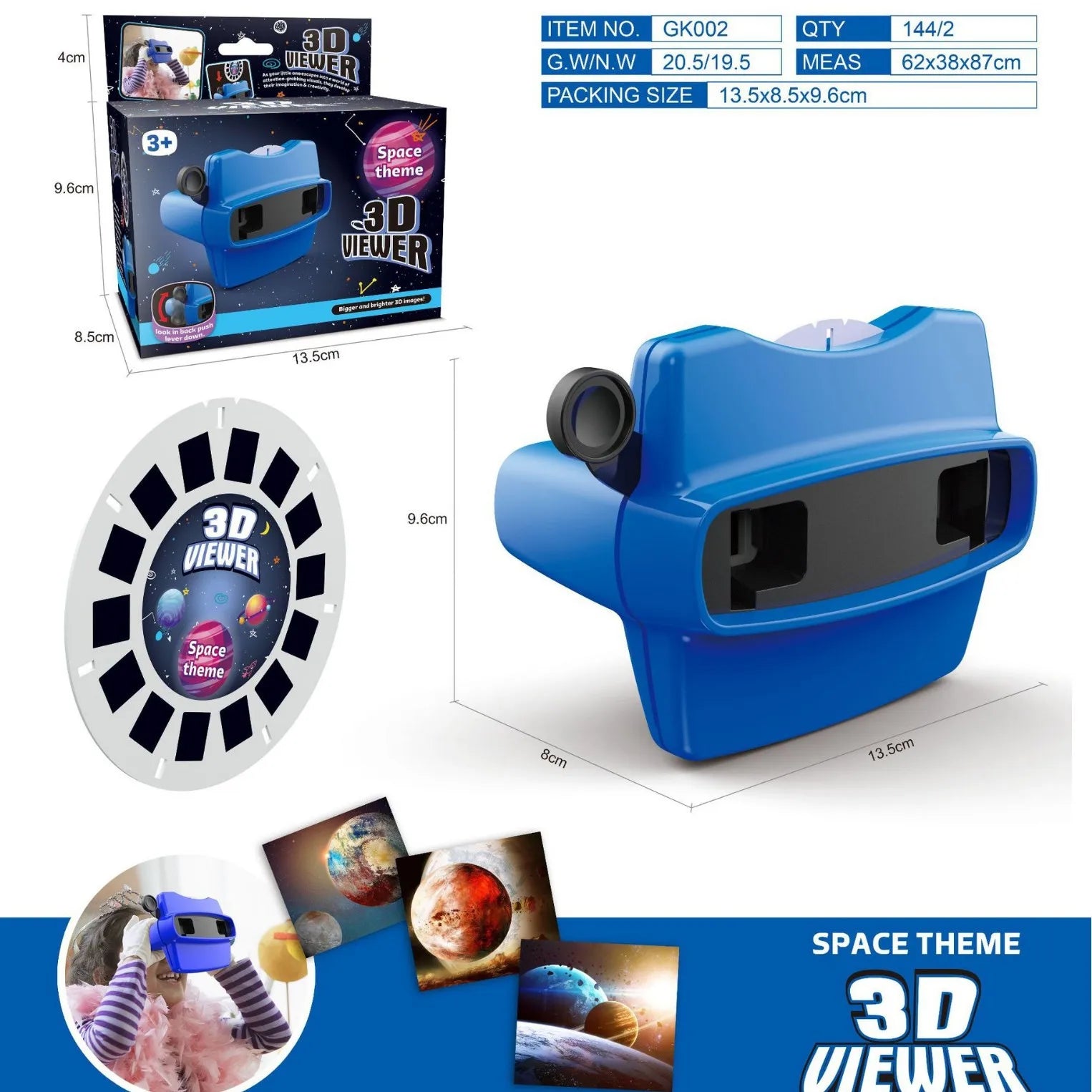 STEM Viewer Slide Toy for Kids, 3D Educational Viewer with ABS Construction, Perfect for Home Preschool & Kindergarten Learning