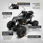 2WD RC Monster Truck with Spray & LED Light 2.4GHz Off-Road Remote Control Cars High Speed Climbing Vehicle Toys for Kids Adults
