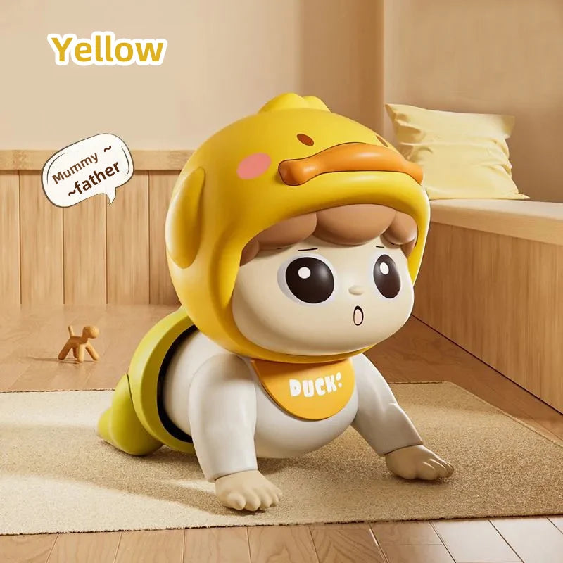 Musical Crawling Baby Toy | Interactive Tummy Time & Crawling Training Doll